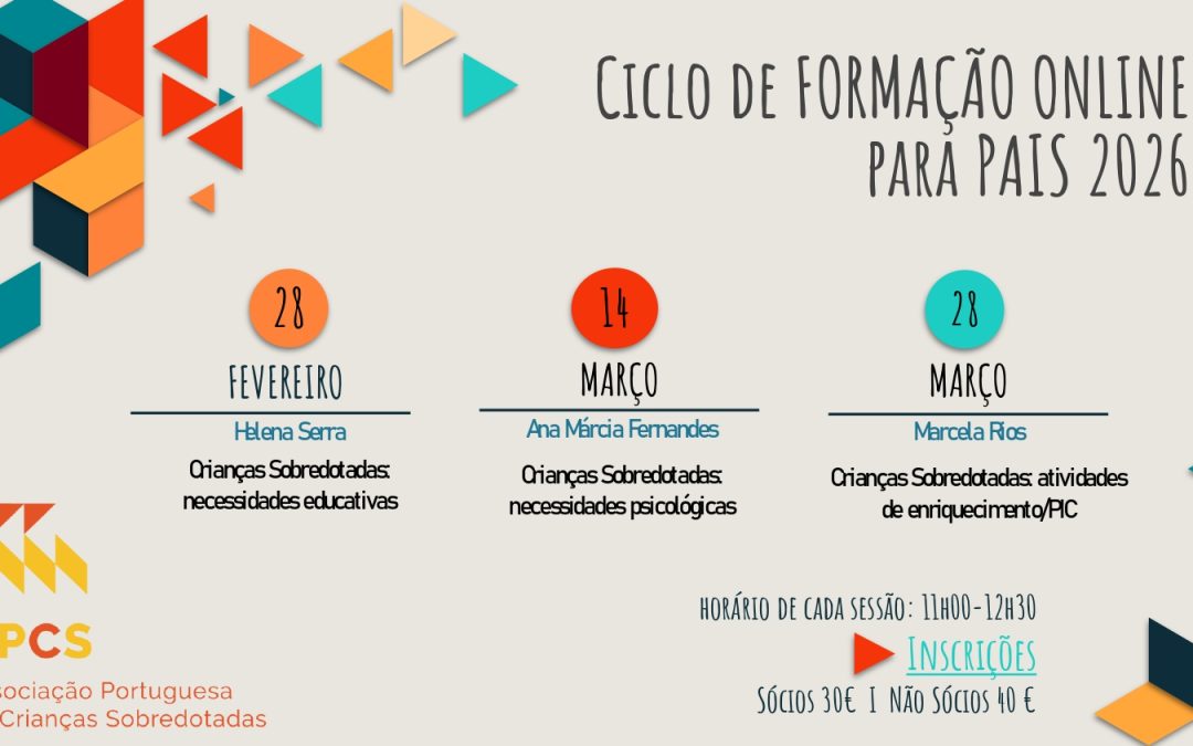 Ciclo Online de Formação para Pais 2026